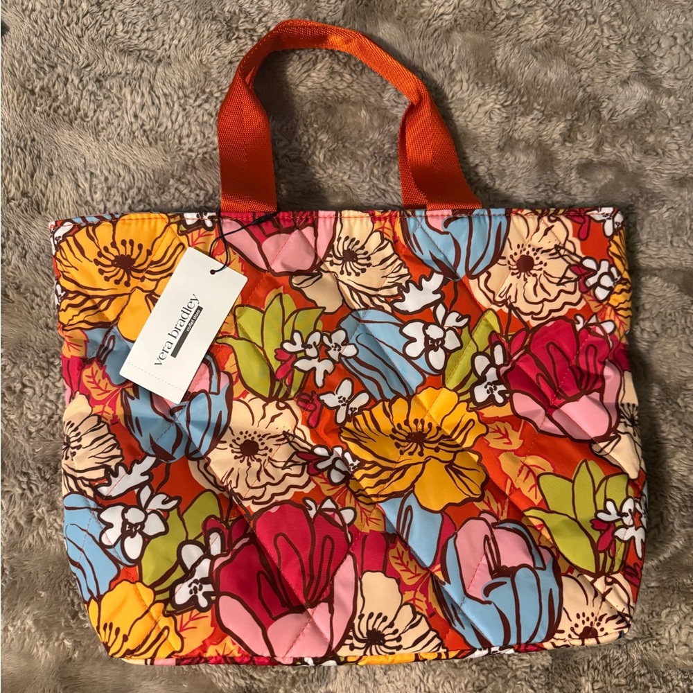 Vera Bradley Essential Lunch Tote “Midday Garden” NWT